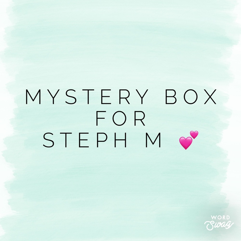 Reserved for Steph M. Please do not buy!